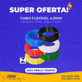 Cabo Flexível 4.0MM