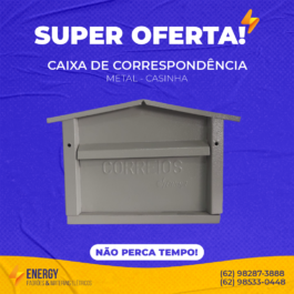 Caixa de Correspondência Metal Casinha