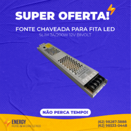 Fonte para fita LED 7A/200W
