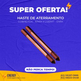 Haste Cobreada 10MM x 2.00MT