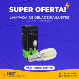 Lâmpada de geladeira/lustre 1,5W LED