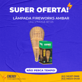 Lâmpada fireworks vintage BT125