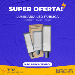 Luminária Pública LED Detroit 6500k 150W