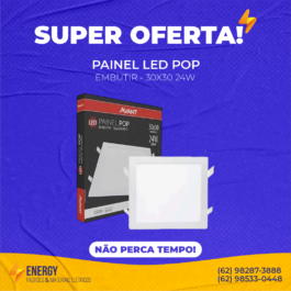 Painel LED 30×30 Embutir