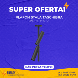 Plafon Stala Taschibra 2xMR11 Preto