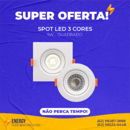 Spot LED 3 cores 5W City Lumi