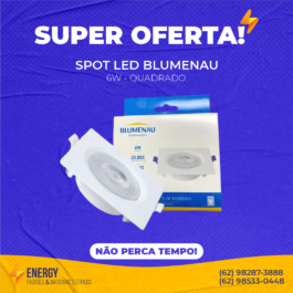 Spot LED 6W Quadrado